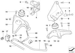 BMW original tornillo hexagonal con arandela 6er E24 M8X26 (07119902613) (07119902613)