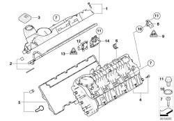 Original BMW Zylinderkopfhaube links  (11127792426)