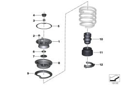 Original BMW Additional shock absorber, front  (31336783090)