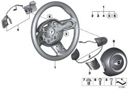 Set interruttori multifunz.volante Sport  (32309200098)