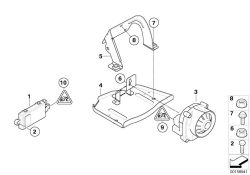 Original BMW Halter Notstromsirene  (65756949084)