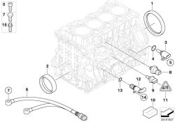 Original BMW Gasket Set Engine Block Asbesto Free  (11117511529)