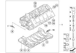 Original BMW Zylinderschraube M5x12-U1-ZNFESI (07119902815)