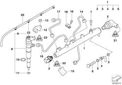 Original BMW High pressure accumulator  (13537805725)