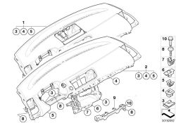 BMW d'origine Parti di attacco rivestimento black (51459158348)