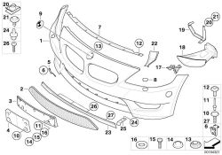 Spoiler avant d`origine BMW  (51113442832)