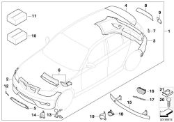 Original BMW Halter Nebelscheinwerfer rechts  (51117118152)