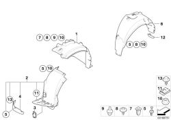 BMW original Recubrimiento, cubrerrueda, trasero, izq 1er E88 (51717202637) (51717202637)