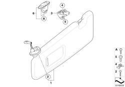 Halter Sonnenblende alaskagrau