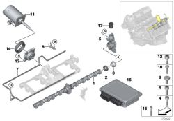 Vis cylindrique d`origine BMW M5X12-ZNNIV SI (07119902859)