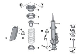 Original BMW Federbein hinten rechts  (37126857698)