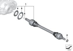 Original BMW Abtriebswelle rechts D=31,5mm (33207581028)