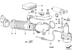 Original BMW Schlauch ASC+T (13541747471)