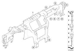 BMW d'origine Sostegno tavola portastrument  (51716953909)