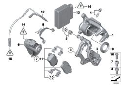 Original BMW Reparatursatz Bremsbeläge asbestfrei  (34216797861)