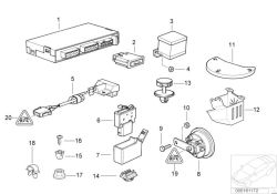 Micro contacteur pour alarme DWA d`origine BMW  (65758366215)