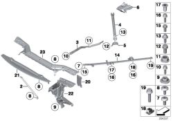 BMW original Tirante diagonal delantero izquierdo i3 I01 (51617135647) (51617135647)