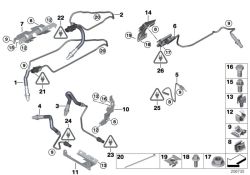 Original BMW Lambda-Regelsonde L= 1400mm (11787561409)