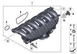 Sechskantschraube mit Scheibe M7x50-U1