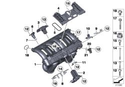 Support, faisceau de câbles d`origine BMW  (11617530272)