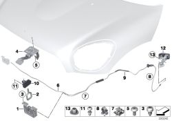 Original BMW Bowdenzug hinten  (51239802336)