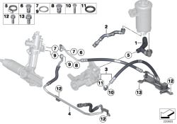 Original BMW Kühlerrücklaufleitung  (32416793662)