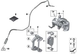 Original BMW Reparatursatz Bremsbeläge asbestfrei  (34219808172)