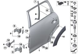 Blende Radlauf hinten links 