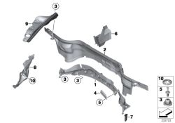 Axial securing clip 5,8mm