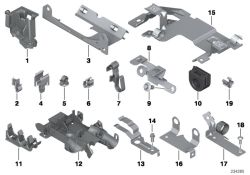 BMW original Clip tubo ondulado X3 G01 (12527531756) (12527531756)