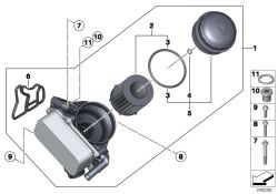 Original BMW Satz Ölfiltereinsatz  (11427634292)