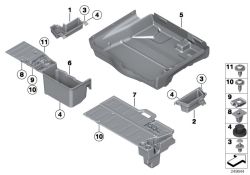 Storage compartment, left, Number 01 in the illustration
