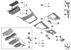 Original BMW Aufnahme Steckdose alaskagrau (51169110458)