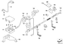 Original BMW Halter Stützpunkt B+  (61147836847)