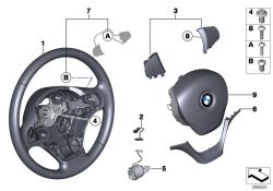 Original BMW Leather steering wheel  (32306854753)