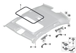 Original BMW Seal for sunroof oyster (51447271396)