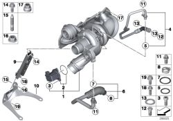 Original BMW Halter Katalysator  (11658604854)