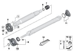 Mittellager Aluminium 