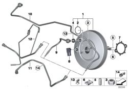 Brake pedal pin 