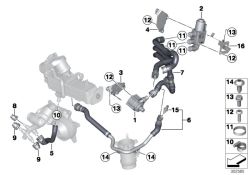 BMW original Bomba líq. refr. adicional Z4 Roadster E85 (11538511748) (11538511748)