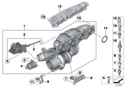 Installation kit exhaust turbocharger Value Parts