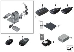Kit de montage telecde chauffage auxil. d`origine BMW T100 (64500410385)