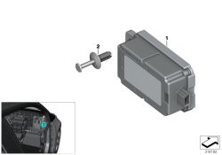 BMW original Receptor mando a distancia radioeléctr.Mini 3-Türer R50 434 MHZ (61358706502) (61358706502)