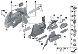 Original BMW Halter Aufnahme Einlegeboden rechts  (51479809878)