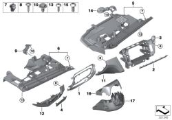 Original BMW Blindblende Fahrer-Assistenz-Systeme SCHWARZ (51459203709)