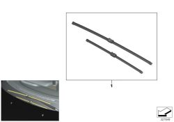 Set of wiper blades 