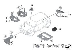 Ecrou à six pans d`origine BMW M6-8-ZNFE SW (07119904022)