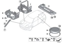 Supporto batteria 