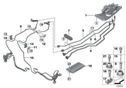 Original BMW Verschraubungspin lang  (16126766236)