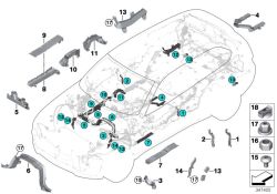 BMW original Soporte p.conexion por enchufe Z4 Roadster E85 (61139111262) (61139111262)